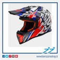 CASCO CROSS BAMBINO LS2 MX437J FAST MINI STRONG BIANCO ROSSO BLU - WHITE RED BLUE