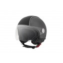 CASCO PIAGGIO GRIGIO DUST 785/A OPACO CARBONSKIN CON VISIERA AVIATORE E VISIERINO PARASOLE