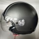 CASCO PIAGGIO GRIGIO DUST 785/A OPACO CARBONSKIN CON VISIERA AVIATORE E VISIERINO PARASOLE