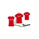 T-SHIRT VESPA XMAS COLLECTION COLORE ROSSO