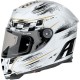 CASCO INTEGRALE AIROH GP 500 CHECK WHITE - BIANCO 