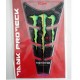 PROTEZIONE MONSTER ENERGY ADESIVA SERBATOIO EFFETTO CARBONIO - PARASERBATOIO MONSTER ENERGY CARBONIO