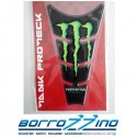 PROTEZIONE MONSTER ENERGY ADESIVA SERBATOIO EFFETTO CARBONIO - PARASERBATOIO MONSTER ENERGY CARBONIO