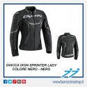 GIUBBINO TESSUTO DONNA IXON SPRINTER LADY IMPERMEABILE NERO IMBOTTITURA INTERNA REMOVIBILE