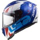 CASCO INTEGRALE MOTO IN FIBRA COMPOSITA LS2 FF323 ARROW R TECHNO WHITE BLUE CON PINLOCK INCLUSO