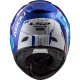 CASCO INTEGRALE MOTO IN FIBRA COMPOSITA LS2 FF323 ARROW R TECHNO WHITE BLUE CON PINLOCK INCLUSO