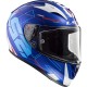 CASCO INTEGRALE MOTO IN FIBRA COMPOSITA LS2 FF323 ARROW R TECHNO WHITE BLUE CON PINLOCK INCLUSO