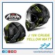 CASCO AIROH J106 CRUDE YELLOW MATT - GIALLO OPACO DOPPIA OMOLOGAZIONE