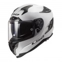 CASCO FIBRA HPFC LS2 FF327 CHALLENGER Solid BIANCO LUCIDO con visierino interno parasole