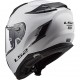 CASCO FIBRA HPFC LS2 FF327 CHALLENGER Solid BIANCO LUCIDO con visierino interno parasole