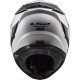 CASCO FIBRA HPFC LS2 FF327 CHALLENGER Solid BIANCO LUCIDO con visierino interno parasole