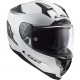 CASCO FIBRA HPFC LS2 FF327 CHALLENGER Solid BIANCO LUCIDO con visierino interno parasole