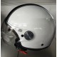 CASCO PIAGGIO BIANCO LUCIDO 505/A CARBONSKIN CON VISIERA AVIATORE E VISIERINO PARASOLE