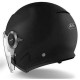 CASCO AIROH URBAN JET HELIOS NERO OPACO DOPPIA VISIERA TRASPARENTE ED ANTISOLE