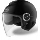 CASCO AIROH URBAN JET HELIOS NERO OPACO DOPPIA VISIERA TRASPARENTE ED ANTISOLE