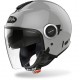 CASCO AIROH URBAN JET HELIOS CONCRETE GREY DOPPIA VISIERA TRASPARENTE ED ANTISOLE