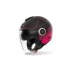 CASCO AIROH URBAN JET HELIOS MAP PINK MATT DOPPIA VISIERA TRASPARENTE ED ANTISOLE