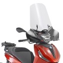 KAPPA PARABREZZA ALTO TRASPARENTE 5616AK PIAGGIO BEVERLY 400 HPE 2021 + ATTACCHI A5616AK