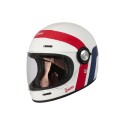 CASCO INTEGRALE ORIGINE VEGA GREAT ROSSO / BLU / BIANCO LUCIDO - Fibra di Vetro